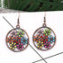 2” Bronze-tone Multicolor Earrings Bohemian Retro Drop Dangle Hook