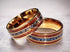 Men 8mm Tungsten Carbide Burnt Whiskey Barrel Meteorite Inspire Comfort-Fit Wedding Band