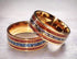 Men 8mm Tungsten Carbide Burnt Whiskey Barrel Meteorite Inspire Comfort-Fit Wedding Band