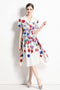 Dazzling & Captivating Formal Vintage French Notched Collar Dress, Kleid Hochzeitsgast, Cocktail, Party Renaissance Dress