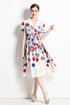 Dazzling & Captivating Formal Vintage French Notched Collar Dress, Kleid Hochzeitsgast, Cocktail, Party Renaissance Dress