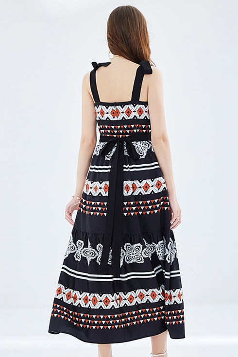 Captivating Runway Fashion Designer Spaghetti Strap, Ruffled Holiday, Cocktail, Party Classic Day & Evening Maxi Dress