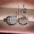 Exquisite Silver Paved Shiny Cubic Zirconia Stud Earring For Men & Women
