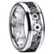 Beveled Edge Mechanical Steampunk Gear Comfort-Fit 8mm Tungsten Wedding Ring
