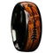 Cupid's Arrow Whiskey Barrel Wood Comfort-Fit 8mm Tungsten Wedding Band