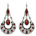 Bohemia National Wind Restoring Ancient Ways Sunflower Earrings Red Color
