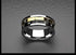 Men's 8mm Titanium Roman Numeral Tri-Color Rotatable Polished Cool Wedding Band