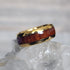 Men's 8mm Tungsten Yellow Gold Hawaii Koa Wood Comfort-Fit Polished Wedding Band