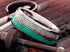 Men's 8mm Tungsten Cupid's Arrow Turquoise & Meteorite Inspired Wedding Band