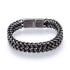 Stylish Men's High Quality Titanium Steel Double Curb Chain Magnetic Bracelet