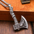 Norse Runes Viking Thor Hammer/Wolf Axe/Wing Cross Sword Amulet Pendant Necklace