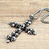Vintage Cross Skull/Ghost 316L Stainless Steel Carved Halloween Pendant Necklace