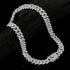 2-Pc Men FULLY ICED Thick 14K Gold Plated CZ Miami Cuban Link Necklace & Bracelet