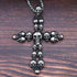 Vintage Cross Skull/Ghost 316L Stainless Steel Carved Halloween Pendant Necklace