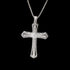 Iced Out Bling 14K Gold Plated Cubic Zirconia Blessed Cross Pendant Necklace