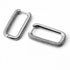 Exquisite Micro Pave 14K White Gold Plated Rectangular Cubic Zircon Hoop Earring