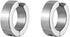 316L Surgical Steel Clip On Men Women Hypoallergenic Non-piercing Hoop Earrings