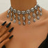 Punk Gothic Layered Tassel Hallow Skull Women Halloween Necklace/Bracelet