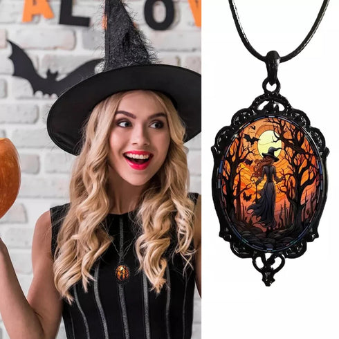 Exaggerated Boho Vintage Hollow Enameled Turquoise Butterfly Pendant Necklace