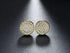 Exquisite Micro Pave 18K Gold Plated 5A Cubic Zirconia Men Women Stud Earrings