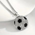 Fully Iced Soccer Jersey Number10 Titanium CZ Hip Hop Bling Pendant Necklace