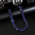 2Pcs FULLY ICED Gun Black Rhodium Plated CZ Cuban Link Hip Hop Necklace+Bracelet