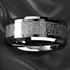 Men's 8mm Titanium Meteorite Inspired Comfort-Fit Polished Wedding Band