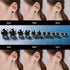 6 Pairs 316L Surgical Steel Black CZ 3/4/5/6/7/8mm Solitaire Men Women Earrings