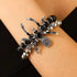 Punk Gothic Layered Tassel Hallow Spider Women Halloween Bracelet