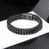 Stylish Men's High Quality Titanium Steel Double Curb Chain Magnetic Bracelet