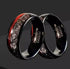 Men's Women's 8mm Tungsten Guitar String Spiral Pattern Comfort-Fit Wedding Band