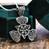 Norse Rune Viking Titanium Celtic Triquetra Trinity Knot Amulet Pendant Necklace