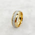 Men's 8mm Titanium Meteorite Inlay Comfort-Fit Polished Engagement Wedding Band