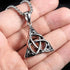 Norse Rune Viking Titanium Celtic Triquetra Trinity Knot Amulet Pendant Necklace