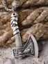 Norse Runes Viking Thor Hammer/Wolf Axe/Wing Cross Sword Amulet Pendant Necklace