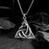 Norse Rune Viking Titanium Celtic Triquetra Trinity Knot Amulet Pendant Necklace