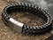 Stylish Men's High Quality Titanium Steel Double Curb Chain Magnetic Bracelet