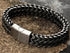 Stylish Men's High Quality Titanium Steel Double Curb Chain Magnetic Bracelet