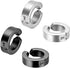 316L Surgical Steel Clip On Men Women Hypoallergenic Non-piercing Hoop Earrings