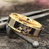 Men 8mm Tungsten Gold Black Dragon Celtic Knot Engraved Engagement Wedding Band