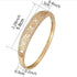 Stunning Floral Pattern 14K Gold Plated Cubic Zirconia Bracelet For Women