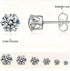 6Pair Surgical Steel Cubic Zircon 3/4/5/6/7/8mm Solitaire Men Women Stud Earring