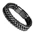 Stylish Men's High Quality Titanium Steel Double Curb Chain Magnetic Bracelet