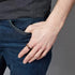 Men's 8mm Tungsten Dome Ring Wood Inlay Comfort-Fit Engagement Wedding Band