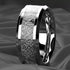 Men's 8mm Titanium Meteorite Inspired Comfort-Fit Polished Wedding Band