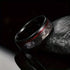 Men's Women's 8mm Tungsten Guitar String Spiral Pattern Comfort-Fit Wedding Band