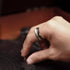 Men 8mm Tungsten Black Silver WRose Gold Grooved Line Comfort-Fit Wedding Band