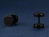 2 Pairs Of 316L Surgical Steel Punk Black & Silver Men Women Barbell Earrings