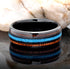 Men's 8mm Tungsten Carbide Crushed Turquoise Koa Wood Comfort-Fit Wedding Band
