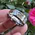 Beveled Edge Mechanical Steampunk Gear Comfort-Fit 8mm Tungsten Wedding Ring